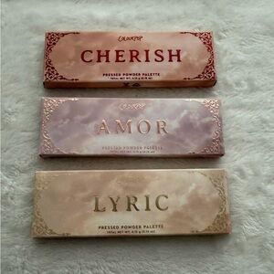 Colourpop Cherish, Amour, & Lyric 5 Pan Eyeshadow  Bundle BNIB.